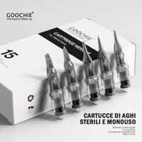 Microblades jetables en silicone pour maquillage permanent Outils de tatouage Microblading avec aiguille