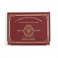 Carpeta Porta Diplomas de Cuero PU de Lujo Personalizada A4 A5 para Estudiantes Escolares, Universitarios, Graduaciones, Presentaciones, Certificados