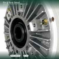 Rem Serbuk Magnetik PBO Poros Berongga Berpendingin Udara Sirip Radial DC 24V Desain Kompak Kontrol Tegangan