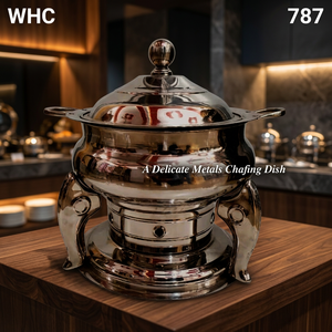 Services de vaisselle de luxe en acier inoxydable pour réchauds de buffet, idéaux pour mariages et maintien au chaud des aliments DCD-013 - Product Image 6