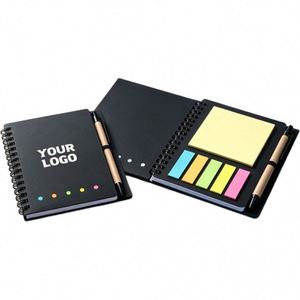Carnet de notes personnalisé en gros avec stylo et notes adhésives pour promotion, événements scolaires et cadeaux d'entreprise - Product Image 1