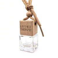 Diffuseur de parfum pour voiture - Extrait de plantes naturelles, aromathérapie, avec bouchon en bois et corde en coton pour voiture et maison