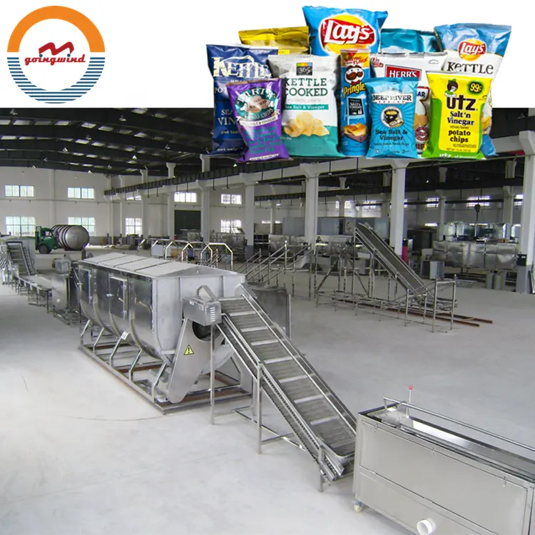 Zoete Aardappel Chips Productielijn Making Machine Zoete Aardappel Chip Frituren Verwerkingsbedrijf Maken Machines Apparatuur Voor Verkoop