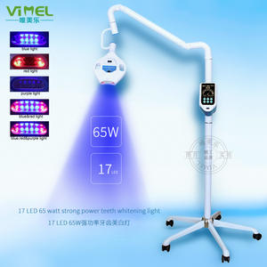Appareil de blanchiment dentaire haute puissance 65W avec 17 perles LED, lampe de blanchiment portable à lumière bleue pour les taches de thé et de tabac, sur pied - Product Image 4