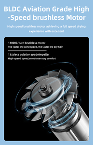 Sèche-<span class=keywords><strong>cheveux</strong></span> électrique professionnel de voyage en plastique pour tous types de <span class=keywords><strong>cheveux</strong></span>, séchage rapide, moteur BLDC, <span class=keywords><strong>diffuseur</strong></span>, <span class=keywords><strong>boucles</strong></span>, ionique, silencieux, usage hôtelier - Product Image 4