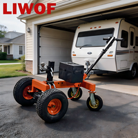 Chariot électrique LIWOF 12V pour remorque, capacité 3500 lb, alimenté par batterie 12Ah, pour remorques de camping-car, bateaux et utilitaires