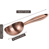 Cuillère à glace en métal cuivre Antique Offre Spéciale