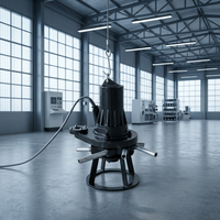 Aérateur à jet submersible en acier inoxydable 304 à injection Venturi, direct usine, pour l'aération des fosses d'épuration des eaux usées