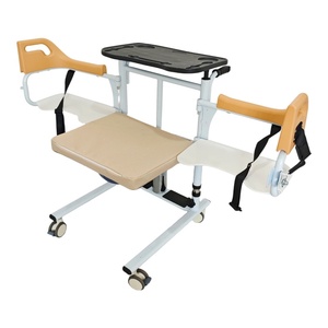 Factory Wholesale Patient Transfer Chair Height Adjustable <b>Commode</b> Wheelchair OEM ODM Custom for Elderly Disabled Care FL-YWJ He - Product Image 3