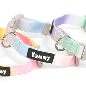 Idéal pour les grands chiens pesant de 25 à 45 kg Collier et laisse pour animaux de compagnie changeant de couleur arc-en-ciel 2,5*40-60 cm - Product Image 3