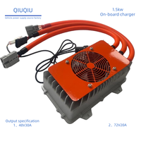 Chargeur de batterie lithium 48V entièrement scellé, étanche IP67, efficacité 93%, faible bruit 45dB, refroidissement par air pour