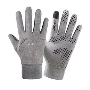 Gants de motocross thermiques d'hiver personnalisables avec logo, imperméables, antidérapants, compatibles écran tactile, chauds, pour moto, cyclisme, extérieur, demi-doigts, avec crochet - Product Image 2