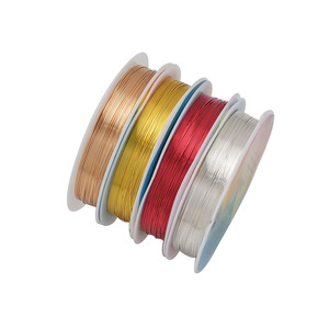 Kawat Tembaga Berbagai Ukuran dan Warna untuk Pembuatan Perhiasan, Kawat untuk Manik-manik Kaca, untuk Pembuatan Gelang, Kerajinan DIY, Grosir - Product Image 4