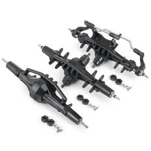 Нержавеющая металлическая ось, передняя прямая полная ось для 1/10 SCX10 II AX90021, 90027 90028, RC, гусеничные детали, аксессуары - Product Image 1