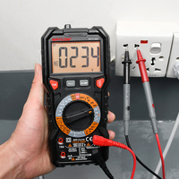 T-RMS Tester Profesional AC DC 10A 1000V Ammeter Voltmeter NCV Ohm Rentang Manual Avometer 6000 Counts HT118D Multimeter Digital