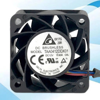 Delta TAA0412DDX01 DC12V 0,90A 4020 4CM Vierdraht-PWM-Server-Lüfter mit Kunststoffflügeln