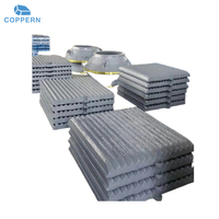 Pièces d'usure pour concasseur à mâchoires C125, plaque de mâchoire Mn18Cr2, profil de dent personnalisé, Super Grip Standard pour concasseur C125