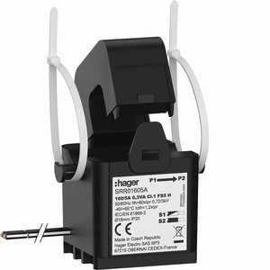 Trasformatore di corrente a nucleo diviso Hager 160/5A Classe 1 0.3VA FS5 H per monitoraggio elettrico - Product Image 1