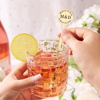 Agitateur de boisson personnalisable pour mariage, bâtonnet à mélanger les boissons, agitateur de cocktail personnalisé avec dessus rond pour fête, bar