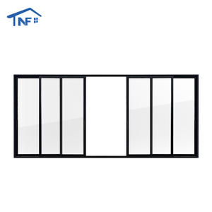 Portes coulissantes NF modernes en bois massif et aluminium avec double vitrage trempé et moustiquaire en fibre de verre, <span class=keywords><strong>isolation</strong></span> <span class=keywords><strong>phonique</strong></span> pour jardin et intérieur - Product Image 5