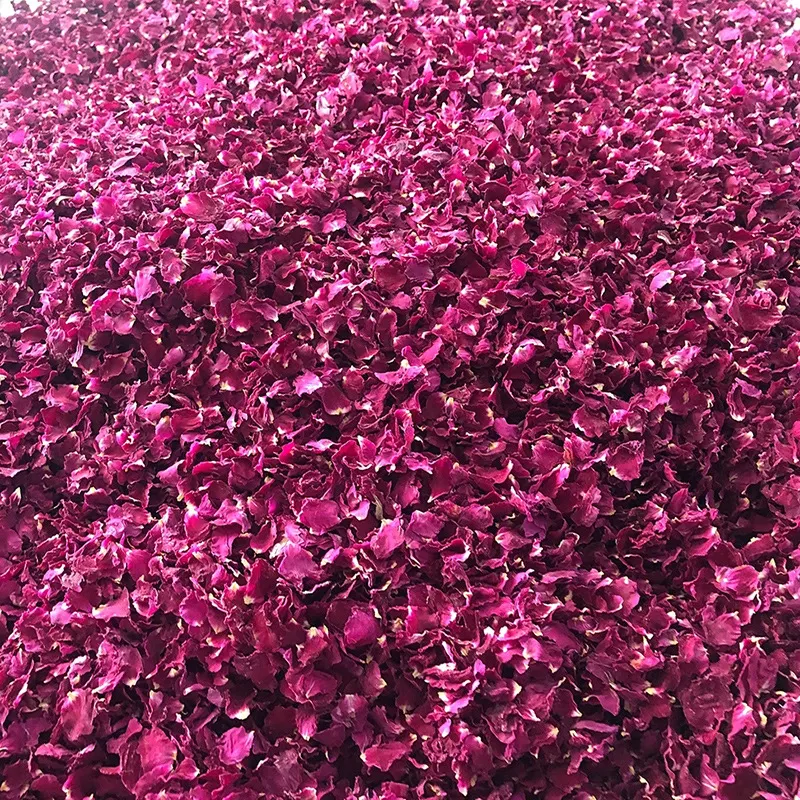 Commercio all'ingrosso secchi secchi petali di rosa rossa naturale per il tè fiori secchi di tè imballaggio alla rinfusa