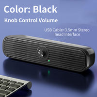 Venta Directa de Fábrica, Altavoz Envolvente de 10W, Barra de Sonido USB con Cable OEM para PC, Computadora Portátil, TV con Entrada Auxiliar de 3.5mm