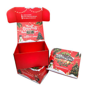 क्रिसमस कस्टम डिज़ाइन बॉक्स फ़ोल्डिंग रीसाइक्लेबल कार्डबोर्ड नालीदार पैकेज सहायक उपकरण पैकेजिंग के लिए कैंडी चॉकलेट उपहार बॉक्स - Product Image 2