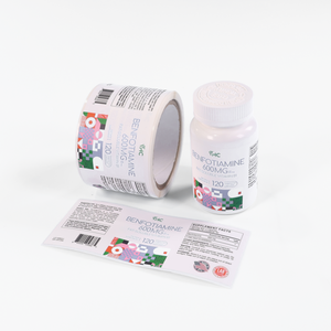 Customizable Durable Vinyl Waterproof Pharmaceutical Adhesive Sticker UV Printing Cartoon-Style Medicine <b>Packaging</b> <b>Labels</b> - Product Image 1