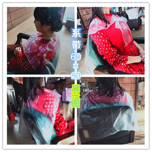 Disposable Hairdressing Cape 60x90cm Waterproof Plastic For Salon Use - Product Image 4