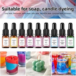 Venta al por mayor de 36 colores a elegir, 10 ml cada uno, tinte líquido para velas, pigmento para hacer velas, tinte de color para velas no tóxico. - Product Image 5