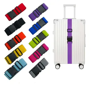 Wholesale Bulk Printed Adjustable Travel Luggage Belt Custom Logo Personalized pp Luggage Strap