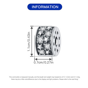 Un colgante de estrella teñido de negro, que se puede usar como abalorio espaciador, es un regalo de amuleto de la suerte para mujeres. - Product Image 2