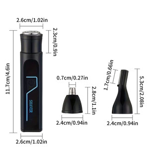 <span class=keywords><strong>3</strong></span>-en-1 Lady Shaver Tondeuse électrique indolore pour le corps Tondeuse Bikini <span class=keywords><strong>Épil</strong></span>ation du visage <span class=keywords><strong>Épil</strong></span>ateur pour femmes Usage domestique - Product Image 4