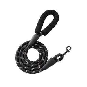 Laisse pour chien en nylon tressé robuste, multicolores, avec bandes réfléchissantes réglables, tendance et très vendue - Product Image 1