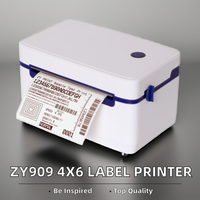 Shopee Best Buy ZY909 Imprimante thermique 4 pouces pour code-barres 4x6 Etiquette d'expédition autocollant bordereau d'expédition en stock