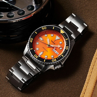 Montres automatiques mécaniques pour hommes, étanches, lumineuses, en acier inoxydable 316L de classe saphir 42,5 mm, Fashion Business