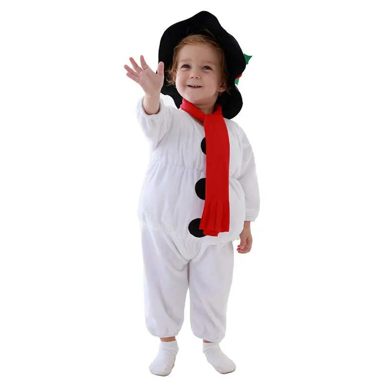 Christmas day baby onesie crawler newSnow White snowman costume for cute baby for kids girls