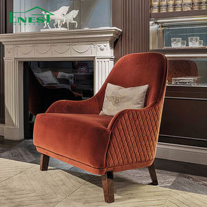 Poltrona Singola in Velluto di Lusso Italiano, Sedie Moderne per <span class=keywords><strong>Soggiorno</strong></span> con Braccioli, Set di Mobili di Alta Gamma per Villa - Product Image 2