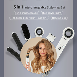 5 en 1 Multi Styler Air Chaud <span class=keywords><strong>Brosse</strong></span> Souffleur Sèche Auto Bigoudi Lisseur Ion Négatif Sèche-Cheveux <span class=keywords><strong>Brosse</strong></span> - Product Image 6