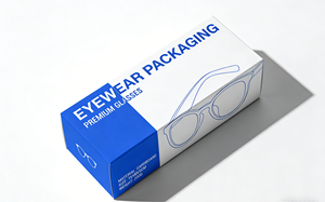 High-End Eyewear <b>Packaging</b> Box Made of Thick White Cardboard with Eco-Friendly Custom Size & Magnetic Closure - Product Image 5