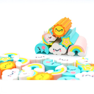 Tùy Chỉnh Dễ Thương Unicorn Đám Mây Sao Cầu Vồng Mặt Trời Mặt Trăng Hình Mềm Tpr <span class=keywords><strong>Erasers</strong></span> Cho Văn Phòng & Trường Bút Chì Bộ - Product Image 4