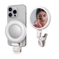 Compact Mini Pocket Size D01Fill Light Selfie Mirror Pliable Online Meeting Beauty Web Camera avec fonctionnalités multi-scènes