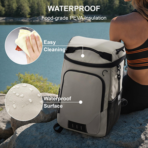 Large Capacity Insulated Leakproof Outdoor Travel Camping Picnic <b>Beach</b> <b>Bag</b> Soft Cooler Backpack - Product Image 5