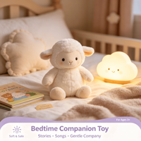 Juguete de Peluche Interactivo con Forma de Oveja, Canta y Cuenta Historias, para Bebés y Niños, Regalo de Cumpleaños, Suministro de Fábrica