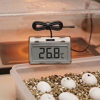 Moniteur de température pour habitat d'animaux ZenMeasure avec sonde filaire pour terrarium de lézards, serpents et boîte de couvaison, thermomètre numérique