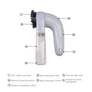 <span class=keywords><strong>Aspirateur</strong></span> électrique portable pour poils d'animaux Fournitures de toilettage automatique pour chats et chiens avec absorbeur de laine et <span class=keywords><strong>brosse</strong></span> à cheveux de nettoyage - Product Image 3