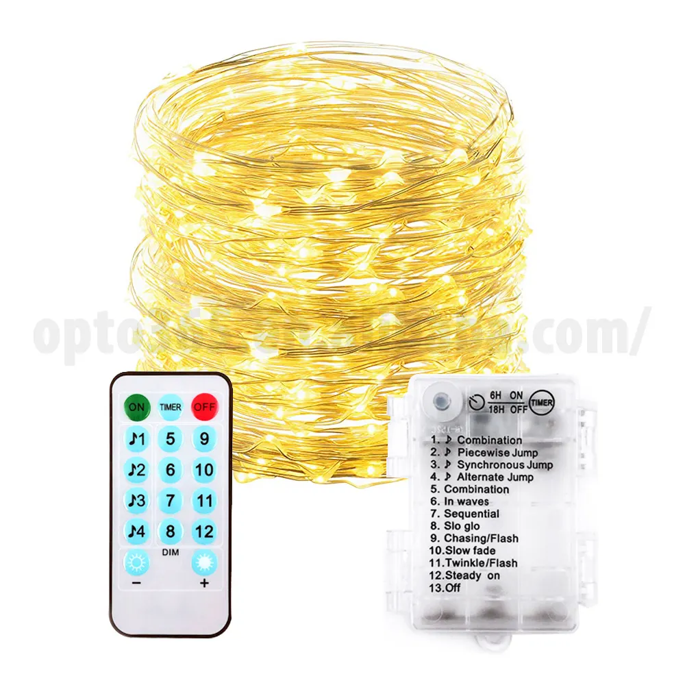 5m 10m 15m 20m Copper Wire LED Fairy String Lights - Christmas Wedding Decor | Voice Control Music S