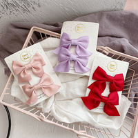 2024 2 pièces/ensembles Simple doux arc épingles à cheveux pour bébé filles Ins coréen mignon fleur arc pince à cheveux bébé fille cheveux accessoires