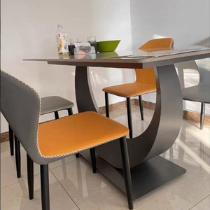 Bộ bàn ăn hiện đại bền chắc với mặt bàn đá, ghế thiết kế đa năng, phù hợp với phòng ăn, nhà bếp và không gian mở. - Product Image 6