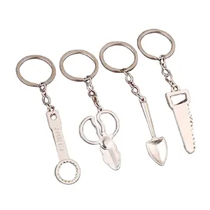 Mini strumenti portachiavi chiave chiave chiave per pala martello righello per trapano sega a sega in metallo portachiavi portachiavi regali creativi